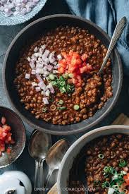 Lentils are a great source of protein and fiber, plus they're easy to cook. Instant Pot Lentil Soup Chinese Style Omnivore S Cookbook