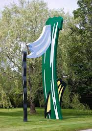 roylichtenstein brushstroke group 1987 painted and fabricated aluminum 360 x 210 x 108 inches follow roylichten roy lichtenstein gagosian gallery pop art