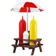 Picnic Bench Condiment Set Mesas Para Restaurante Mesa De Picnic Picnic