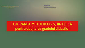 So please help us by uploading 1 new document or like us to download Lucrarea Metodico Stiintifica Pentru Obtinerea Gradului Di By Oprea Maria