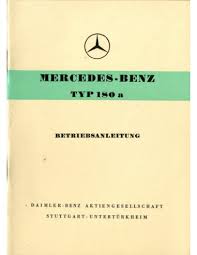 1958 Mercedes Benz 180 A Owner S Manual German