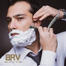 Amazon.com: BRV MEN Professional Straight Edge Barber Razor w/ 100 Lord  Platinum Single Edge Razor Blades