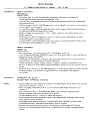 Design Engineer Resume Samples Velvet Jobs