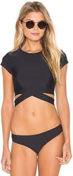 Rvca Imaginary Crop Top Crop Top Bathing Suit Crop Top Swimsuit European Swimwear