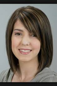Bangs frame the face beautifully well and also hide the flaws one length bob haircut: Pin On Hair