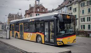 postauto a welle solaris urbino 12 iv facelift in 2021 post bus bus poster