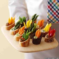 Here, you will find all of the party decoration ideas you need to host a themed party. Crudita C S In Baguette Cups Easter Food Appetizers Food Presentation Food