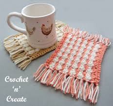 The mug rug is a cute crochet coaster pattern. Crochet Mug Rug Crochet N Create