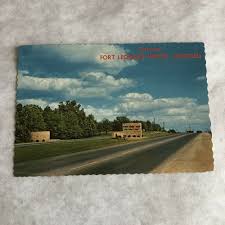 Fort Leonard Wood Postcard Missouri Army Main Entrance Gate 1960s 1950s Wood Postcard Entrance Gates Main Entrance