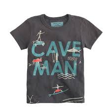 J Crew Boys Glow In The Dark Caveman Tee Kids Graphic Tees Boys T Shirts Boys Prints