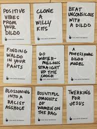 You can use regular white paper, or heavy white cardstock if you have any. Printing Your Own Cards Against Humanity