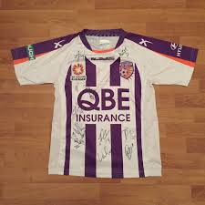 Perth Glory Football Soccer Shirt Jersey Signed Autographed 2014 Youth Size 14 Ebay Soccer Shirts Jersey Shirts