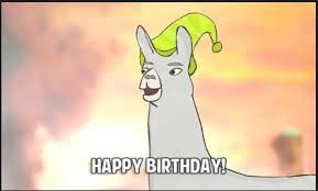 Happy Birthday From Carl The Llama Mallory Puentes Ignasiak Need To Get Me This Xard For My Birthday Llamas With Hats Charlie The Unicorn Llama