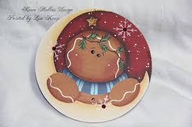 Sobre El Diseno De Luna Jengibre Ornamento Renee Por Lkemp71 Holiday Painting Painting Crafts Painting Patterns