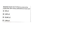 So for 3 we have: Converting Miles To Yards Review Question 3 Math Elementary Math 5th Grade Math Showme