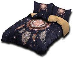 Scegli il tuo copripiumino delle migliori marche in diversi materiali e stupendi colori. Immigoo Set Biancheria Da Letto Copripiumino Matrimoniale 230 X 260 Cm Con 2 Federe Tema Acchiappasogni India Copripiumino Biancheria Da Letto Acchiappasogni