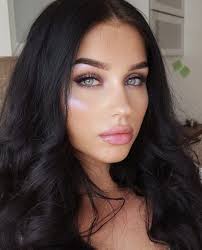Pin By Pang Foua Lee On Makeup Looks Dark Hair Blue Eyes Baby Hairstyles Black Hair Blue Eyes