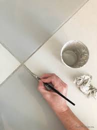 See more ideas about home, grey kitchen walls, home decor. How To Paint Bathroom Tile Floor Grout Dark Gray 1 House Mix