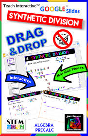 drag and drop synthetic division with google slides for algebra 2 or precalculus paperless and no prep for y algebra resources teaching algebra precalculus synthetic division with google slides