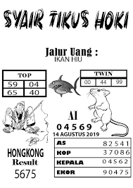 Syair Togel Hongkong Hari Ini 14 Agustus 2019 Hiu Pengikut Ikan Hiu