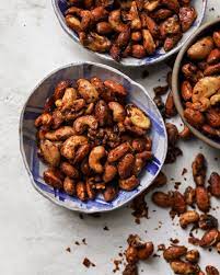 I First Made These Nuts For A Fundraising Event I Was Cohosting With A Group Of Friends When They F Roasted Nuts Recipes Appetizers And Snacks Stuffed Peppers