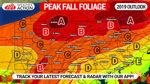 2019 fall foliage outlook expected peak times in