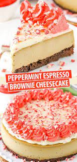 Peppermint Espresso Brownie Cheesecake Easy Cheesecake Recipe Recipe Cheesecake Recipes Cheesecake Easy Cheesecake Recipes