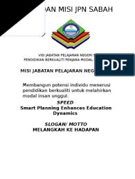 Senarai jabatan persekutuan negeri perak. Visi Dan Misi Jpn Sabah