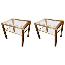 By boyel living (1) 25 in. Guy Lefevre Two Tiers Brushed Steel Bronze Side Table Sidetables Items By Category European Antiques Decorative