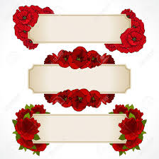 Vector Set Of Banners With Red Flowers Greeting Card Valentines Royalty Free Cliparts Vectors And Stock Illustration Image 99342518 Red roses on white background ultra hd desktop background. vector set of banners with red flowers greeting card valentines