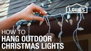 When you use nails to hang christmas lights, the wait about five to ten minutes for the glue to heat up before proceeding. Tips For Hanging Outdoor Christmas Lights