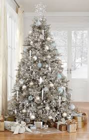Stunning In Silver Homedecorators Com Holiday2015 Silver Christmas Tree Christmas Tree Themes Silver Christmas