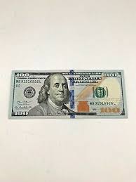 Meet the new $100 bill. New Uncirculated 100 One Hundred Dollar Bill In Sequential Order Us Real Money Ebay