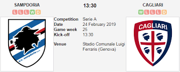 Highlights sampdoria v cagliari 07 mar 20:00 ita serie a anderlecht v kv mechelen 07 mar 20:15 bel first division a Sampdoria Vs Cagliari 24 Feb 2019 Preview And Bets Fraste On Scorum