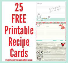 Posted on by ted miller. 25 Free Printable Recipe Cards Home Cooking Memories