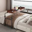 Amazon.com: Furist Overbed Table with Wheels, Queen Size Mobile ...