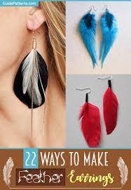 Visit the shop to discover unbeatably cheap piercings and jewelry at factory prices! 22 Ways To Make Feather Earrings Guide Patterns