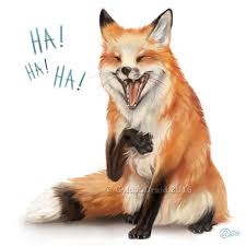 Laughing Fox Speedpaint By Https Www Deviantart Com Goldendruid On Deviantart Fox Artwork Cute Animal Drawings Fox Art
