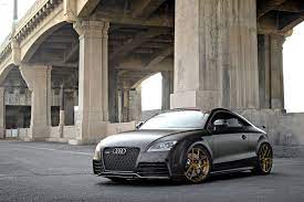 Matte Black Audi Tt With Custom Wheels Audi Tt Rs Audi Tt Audi