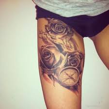 Need some rose tattoo inspiration? Thigh Tattoo Drawings Of Roses Tattoo Design