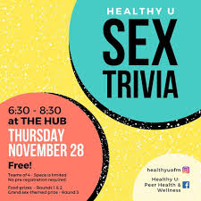 You can use this swimming information to make your own swimming trivia questions. Want To Be A Sex Pert Come Tomorrow Thursday November 28 To Thehubsocialclub To Play Sex Themed Trivia Questions Include Safer Sex Tips Anatomy Kinks And More Free Admission Teams Of 4