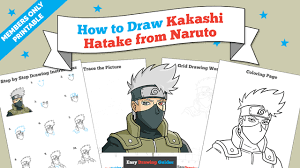 1379x1968 complete naruto drawing book kakashi hatake from coloring page. How To Draw Kakashi Hatake From Naruto Really Easy Drawing Tutorial