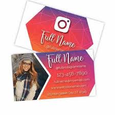 A business card with photos can be worth a thousand words. Instagram Photo Business Cards Social Media Printit4less Com Printit4less