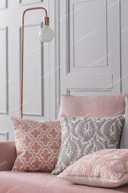 living inc 粉灰繡花合輯簡約現代幾何抱枕客廳沙發靠墊純棉靠枕 throw pillows pillows bed