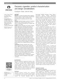 Cheaply made ecig batteries do not come with. Pdf Electronic Cigarettes Product Characterisation And Design Considerations