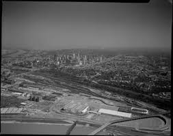 During the day (the foggier, the better), take a walk throughout this area. Aerial View Of West Bottoms And Downtown Kansas City Kc History