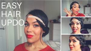2 gorgeous gatsby hairstyles for halloween… or a wedding. How To Heatless Party Gatsby Hairstyles Tutorial Medium Hair Youtube