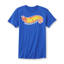 Mattel Hot Wheels Mens Graphic T Shirt Size Medium Royal