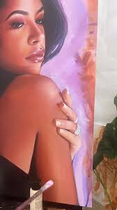 aaliyah painting from earlier this year. acrylic