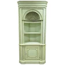 Spirich home tall corner cabinet with two doors and three tier shelves, free standing corner storage cabinet for bathroom, kitchen, living room or bedroom, white. Country Corner Cabinets 15 For Sale On 1stdibs